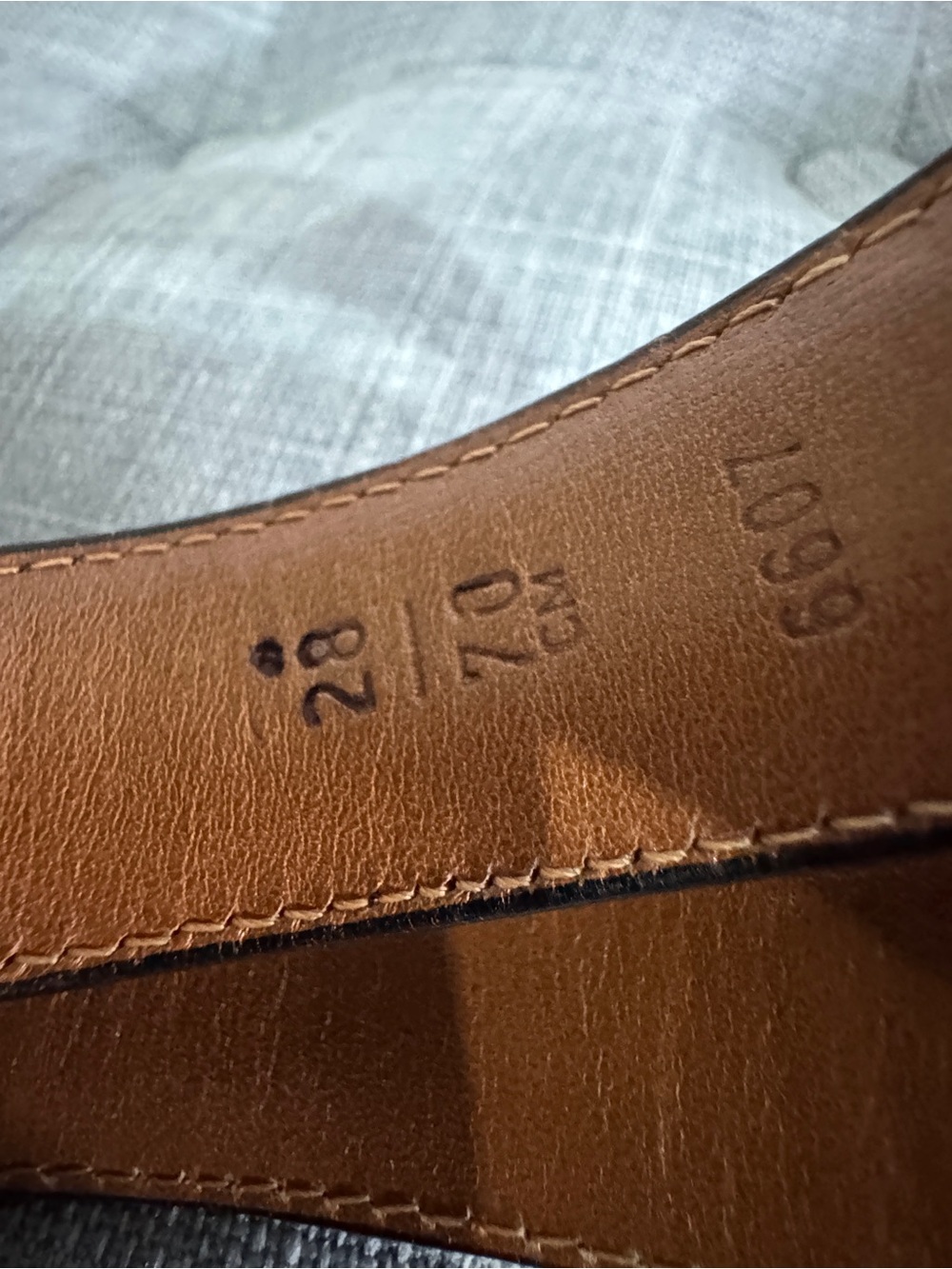 Coach vintage gray leather belt - Picture 4 of 12